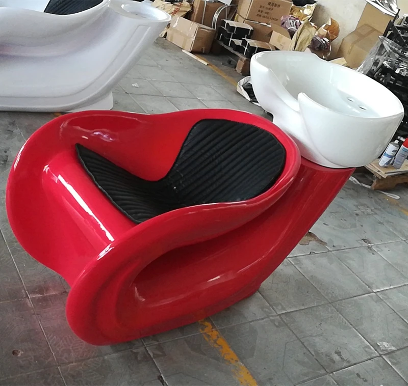 Hair Salon Equipment Shampoo Bed Hair Wash Sink Shampoo Chair Ceramic Bowl