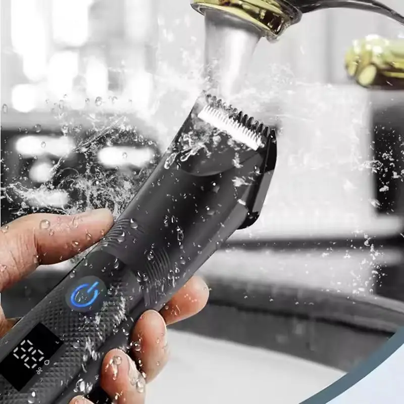 

Men's Waterproof Washable Body Hair Trimmer, Portable Household Electric Shaving Knife, Facial Beard Beauty Set
