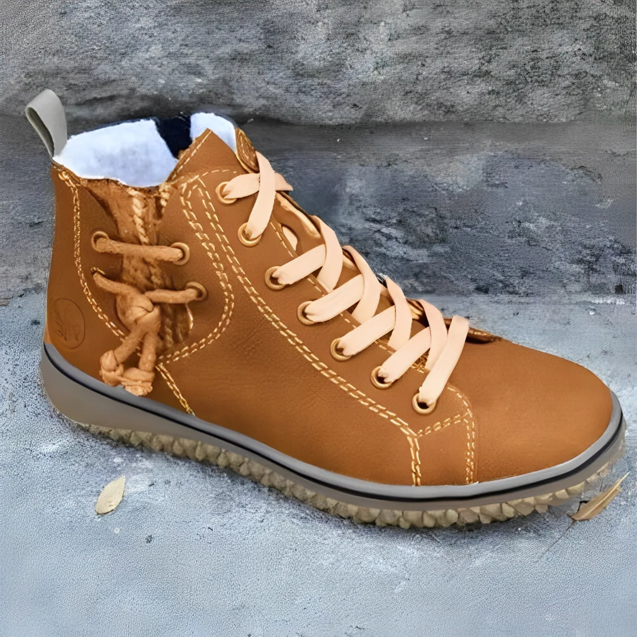 レディースウィンターブーツ2025 厚底暖かい靴 アウトドアプラッシュワークシューズ レディース安全靴 レディースアンクルブーツ 靴