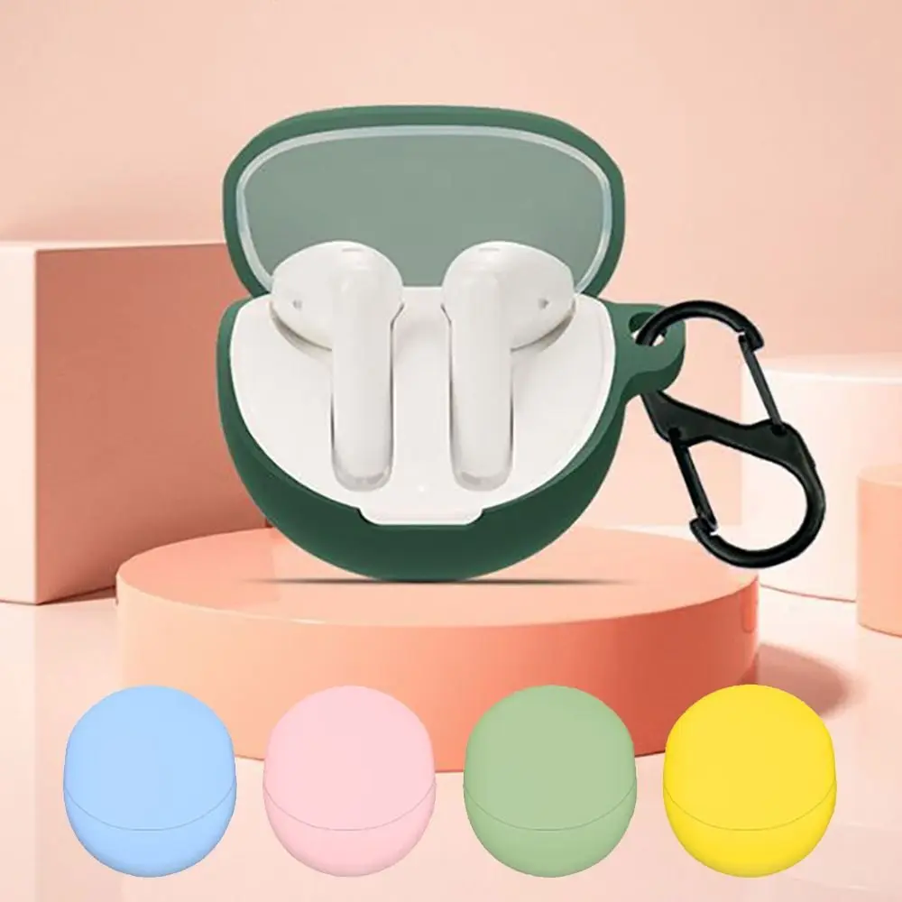 Anti-drop Earbuds Protective Case Dustproof Washable Headphone Charging Box Sleeve Silicone Soild Color for OPPO Enco Air3