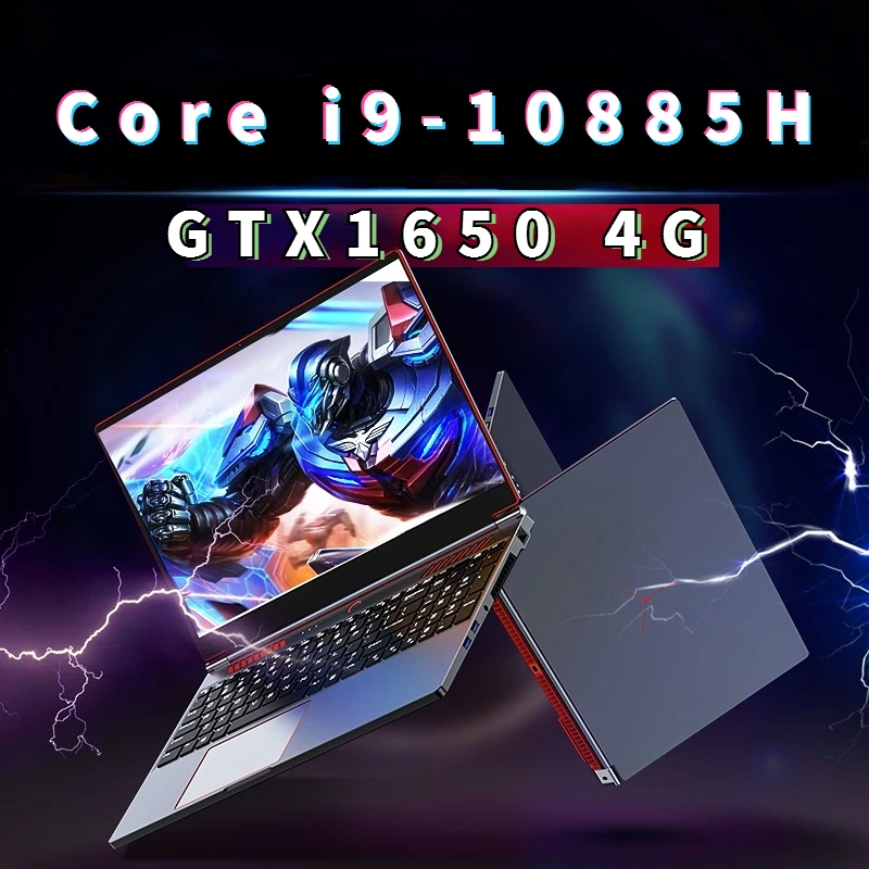 2024แล็ปท็อปสำหรับเล่นเกมแบบบางพิเศษขนาด16.1นิ้ว Intel Core I9-10885H NVIDIA GTX 1650การ์ดกราฟิก4G โน้ตบุ๊ค10/11คอมพิวเตอร์แล็ปท็อปคอมพิวเตอร์