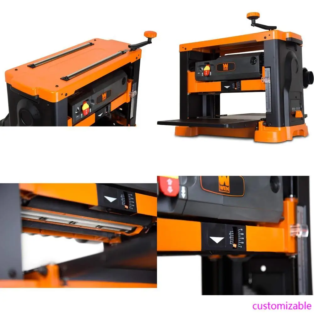 2025new-cepilladora de espesor de sobremesa con hoja en espiral de 13 pulgadas, 15 amperios, WEN PL1326