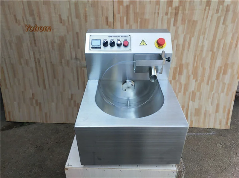 Commerical 8kg Chocolate Heater Melting Tempering Machine Chocolate Bar Snanks Covering Molding Mixing Machinery