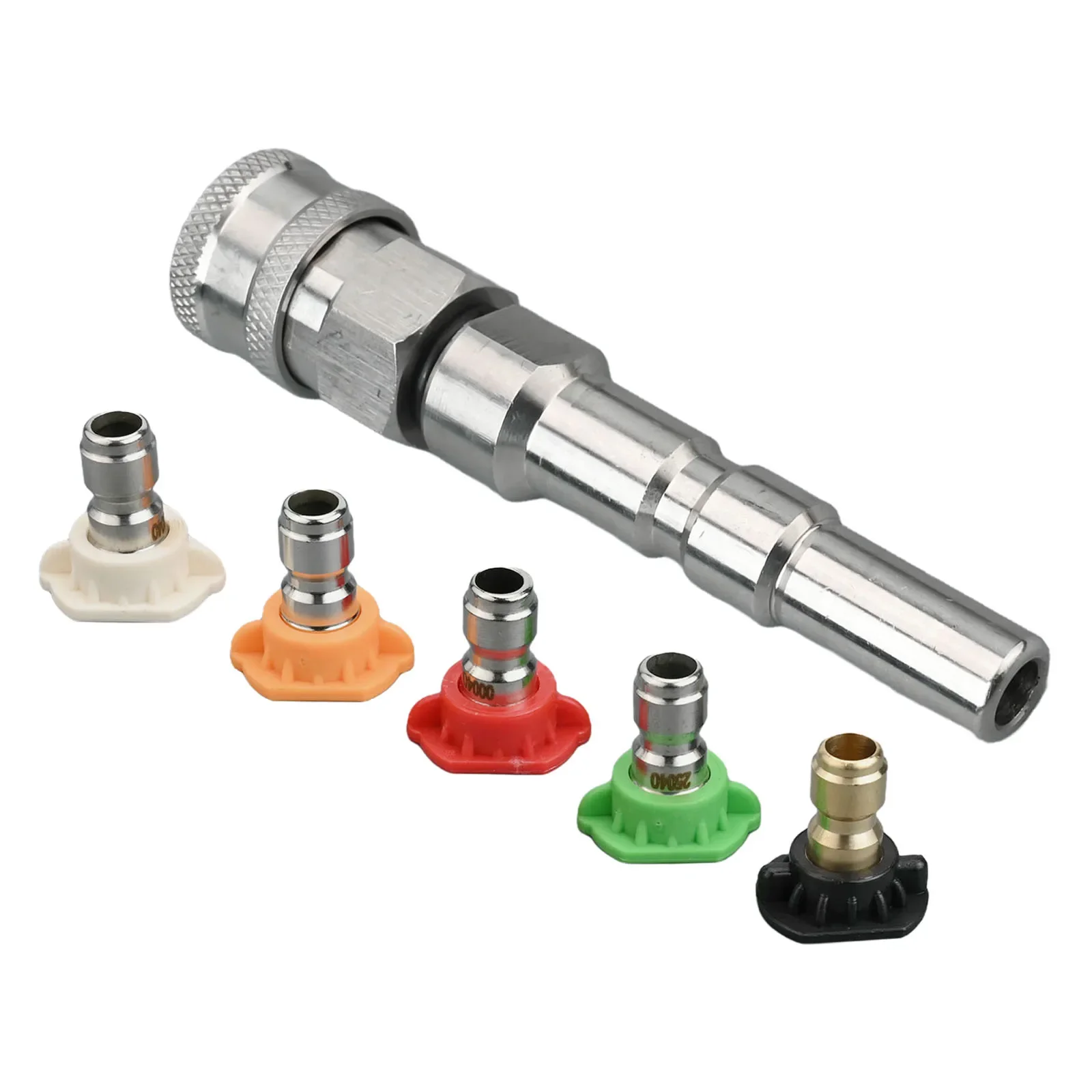 

Hassle-Free Operation As Shown In The Picture Stainless Steel Connector Efficient Cleaning Nozzle Adapter Lightweight Design