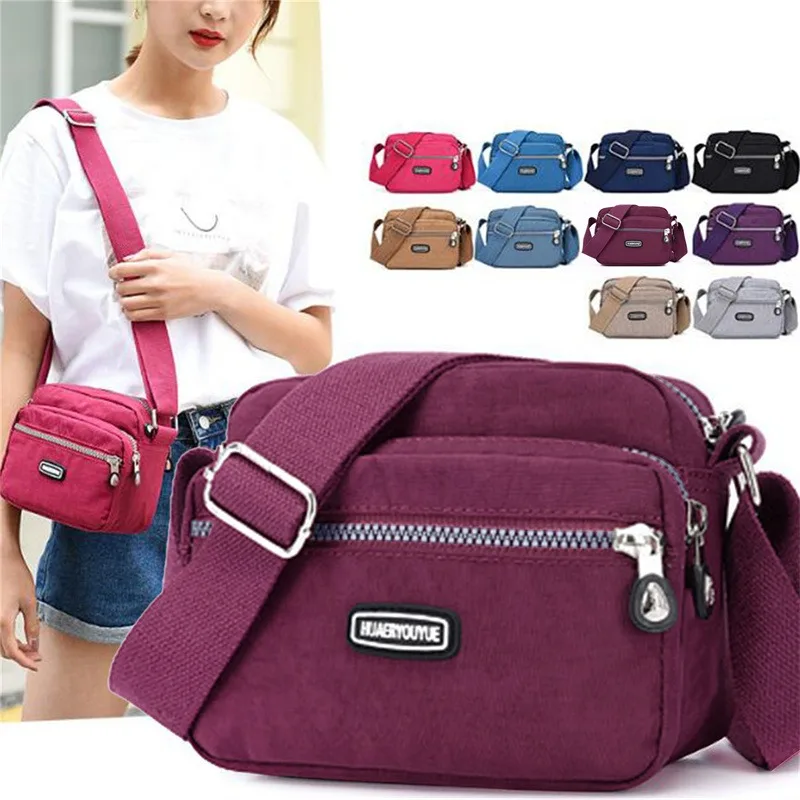 Casual Designer Women Shoulder Bag Nylon Female Handbag Shoulder Bag Waterproof Girls Messenger Bags Crossbody Women Small