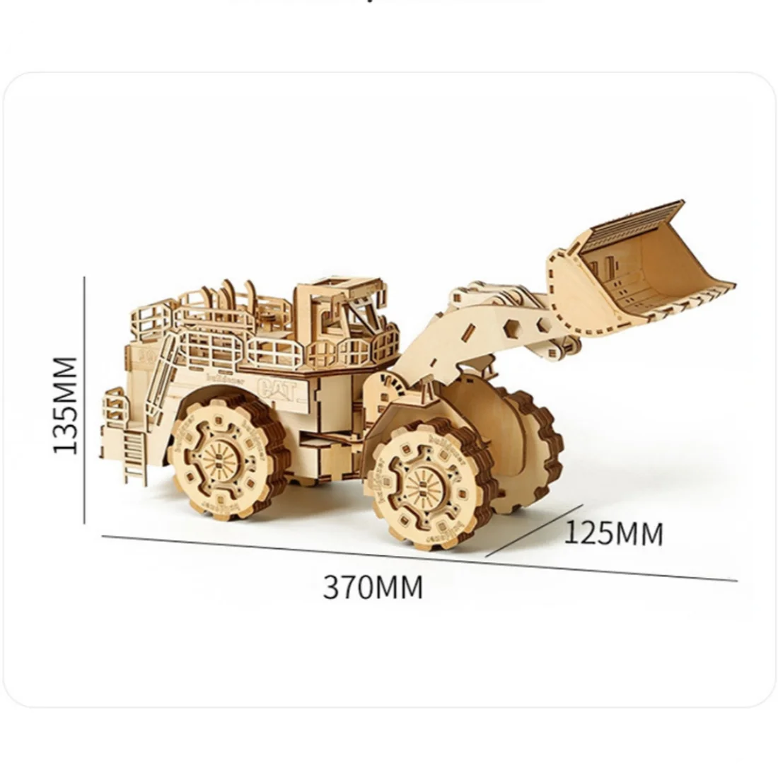 3D Houten Puzzels Heftruck Simulatie Model Bouwsteen Kits Jigsaw DIY Montage Speelgoed Cadeau voor Kinderen Volwassenen