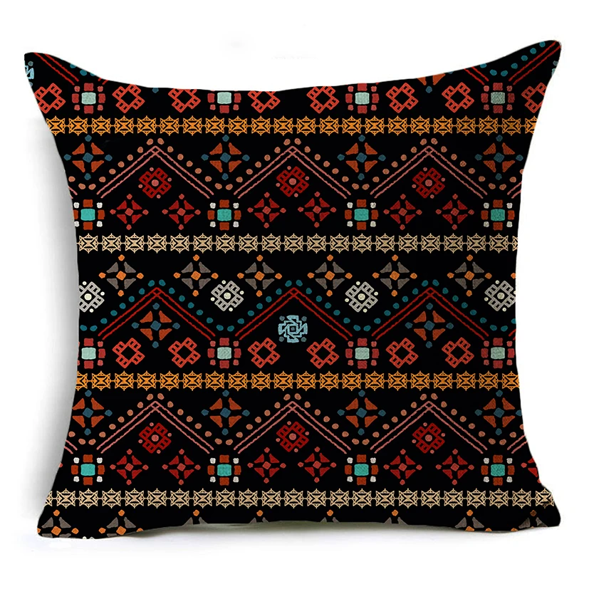 Indian Boho Pillowcases Ethnic Bohemian Pillows Case for Living Room Bedroom Garden Bed Sofa Pillow Covers Decorative Home Decor