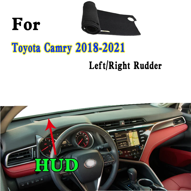 

For 2018-21 Toyota Camry TRD LE XLE SE XV70 GSV70 Car-Styling Dashmat Dashboard Cover Instrument Panel Insulation Sunscreen Pad