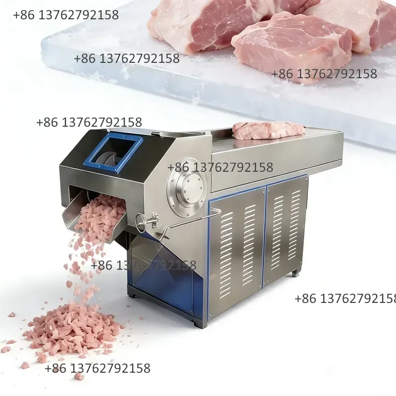 【2026】 New Zeko Heavy-Duty Automatic 304 Stainless Steel Multi-Plug High-Capacity Frozen Meat Block Cutting Flaker Planer