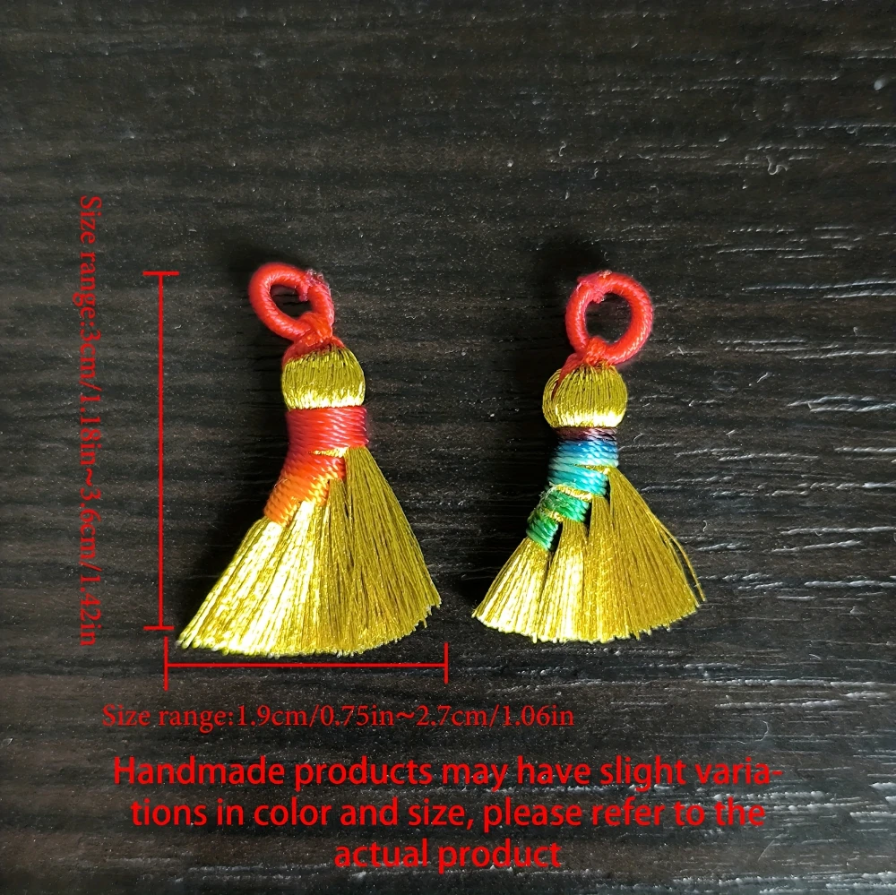 Magic Golden Feng Shui Broom with Red & Gold Tassels — Wealth Attraction, Good Luck & Housewarming Gift