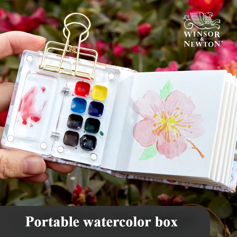 

8/15 Color Portable Acrylic Watercolor Paint Box Windsor & Newton Cotman Watercolor Travel Sketch Student Painting Supplies