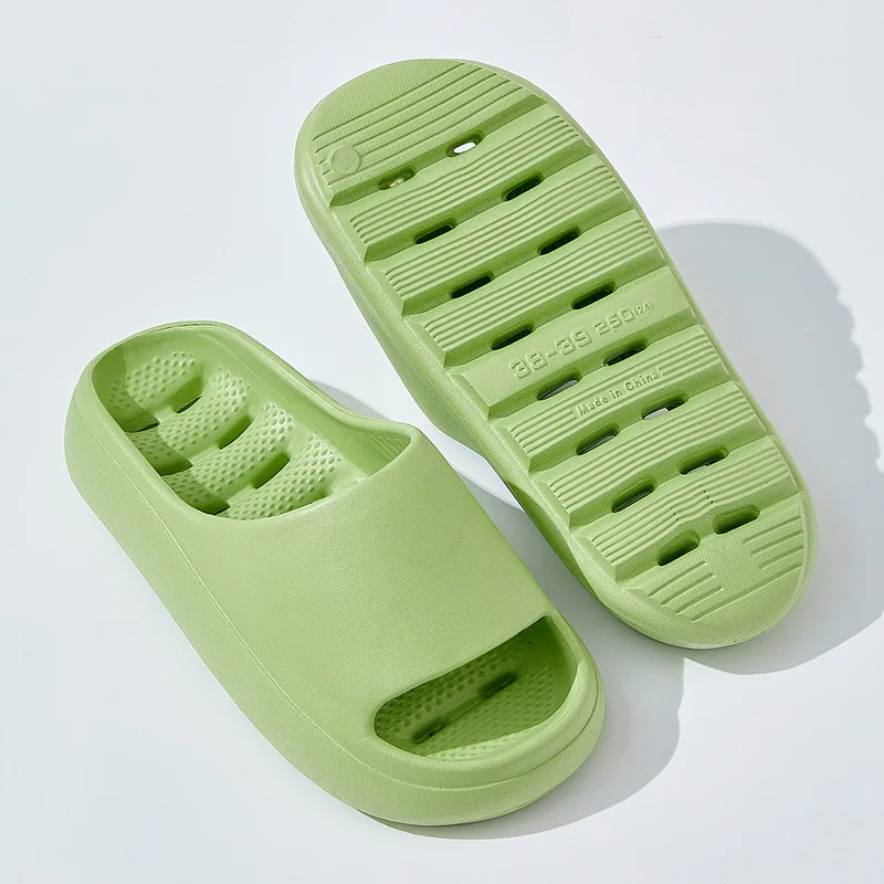 EVA Perforated Shower Slippers, Anti-Slip Summer Slides, Indoor/Outdoor For Couples_voghion.com