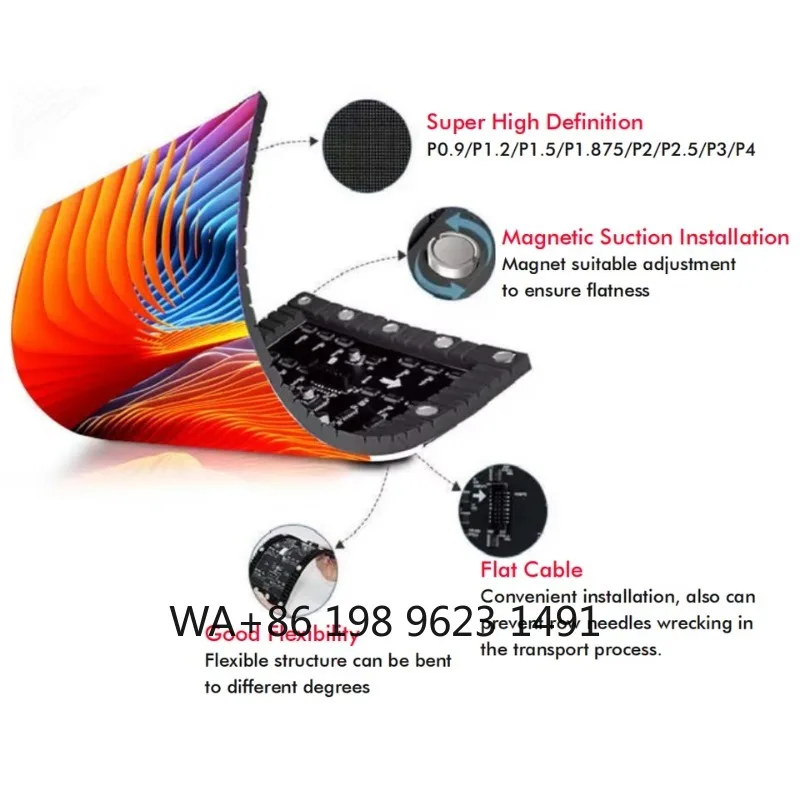 IP65 Waterproof High Brightness LED Display Board Hotel Check-in Counter Front Desk Indoor Commercial Advertising Screen
