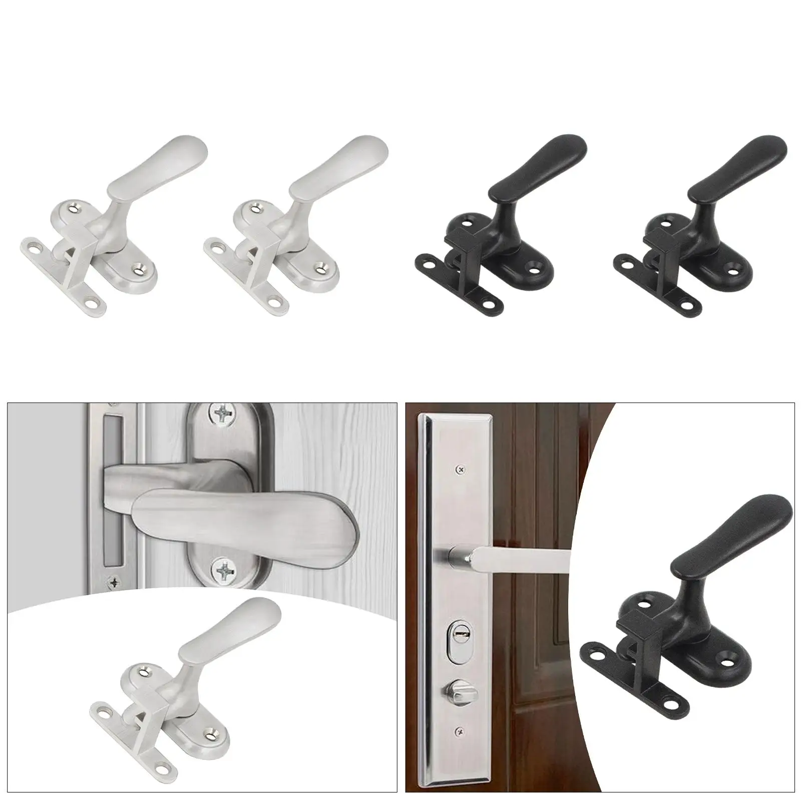Serrature per porte a schermo Serratura per porta dell'armadio Hardware per cancello Serratura per porta della stalla del bagno Camera da letto Sicurezza domestica Serratura per porta del garage