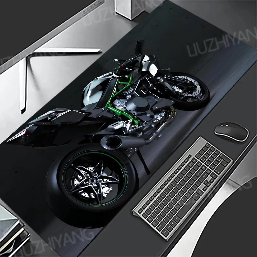 Cooles Motorrad-Mauspad Gummi-Rutschfeste Tastaturunterlage Große Gaming-Computer-Büro-Mausmatte XXL Spiel-Laptop Lange Schreibtischunterlage