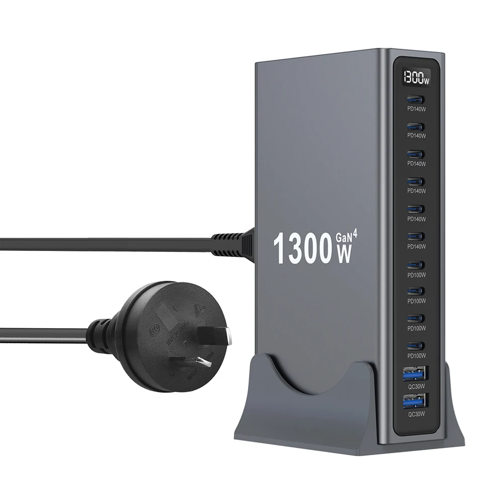 1200W GaN USB Type C Charger 140W 100W PD3.1 PPS QC4.0 Fast Charging Station For MacBook Laptop iPad Tablet iPhone 17 16 Samsung