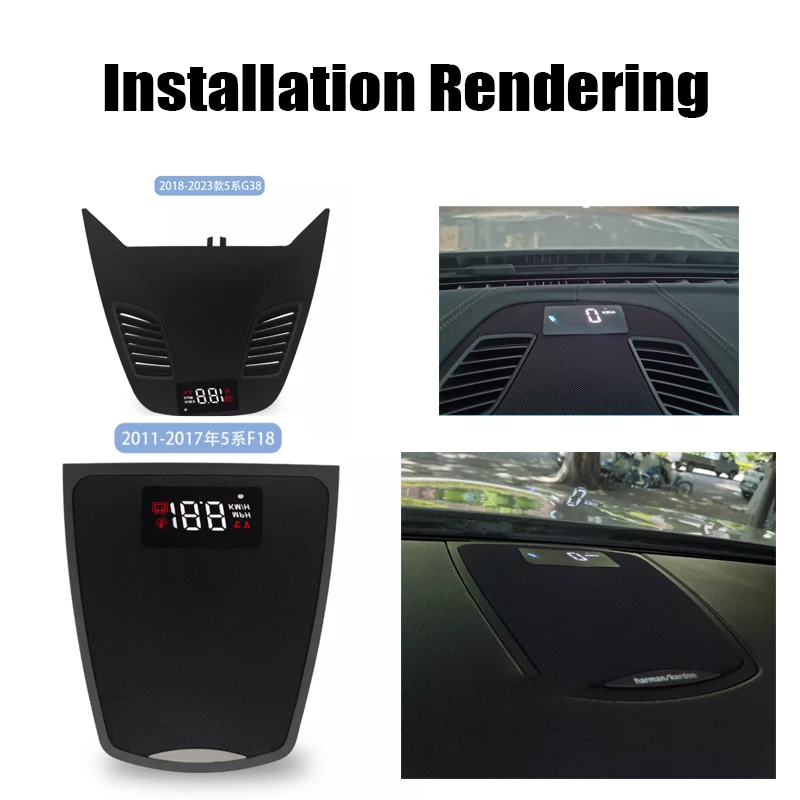 HUD LCD Speedometer Head up Display Modification Special Car Dedicated Head Up Display Speed Projection For BMW 5 Series F18 G38