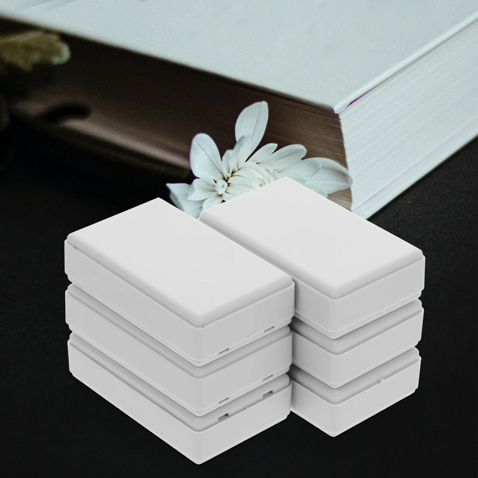 

6 Storage Boxes 58x35x15mm Hidden Safe Containers for Money Jewelry Small Items Portable Compact Plastic Electrical Look