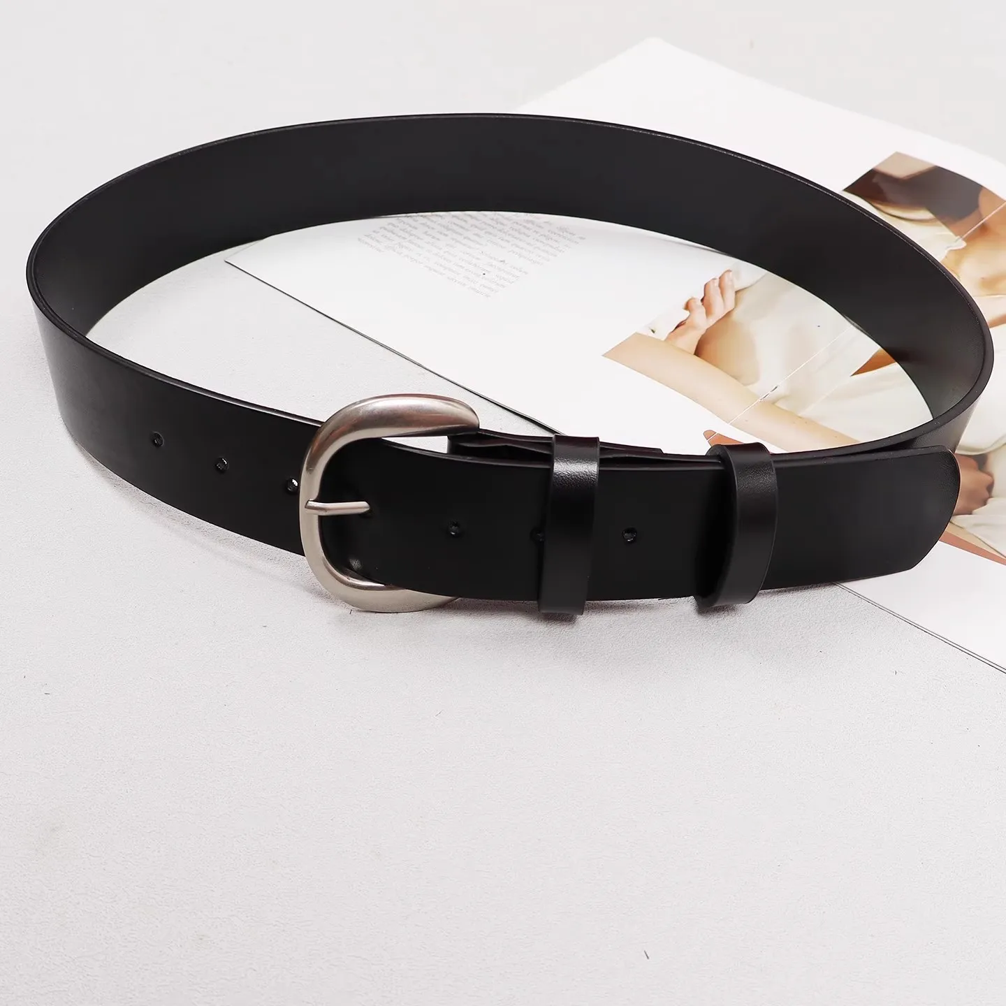 المرأة المدرج موضة خمر جلد طبيعي فستان Cummerbunds الكورسيهات حزام أحزمة الديكور واسعة حزام R3289 #4