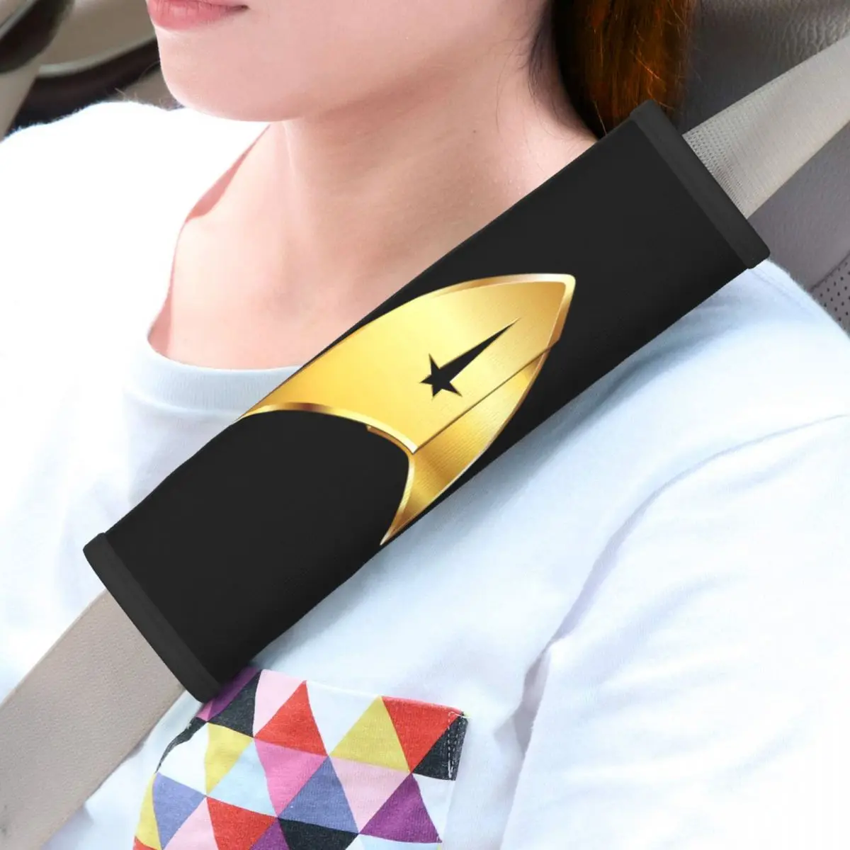 Custom Star Treks Car Seat Belt Cover 2 PCS Science Fiction TV Series Seatbelt Strap Shoulder Pad