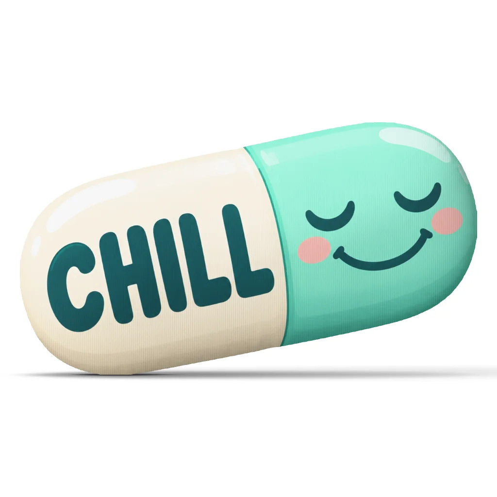 Chill Pill Plush Pillow Funny Relaxation Gift Shaped Capsule Cushion Stuffed Throw Pillow Sofa Bed Home Decor Accent