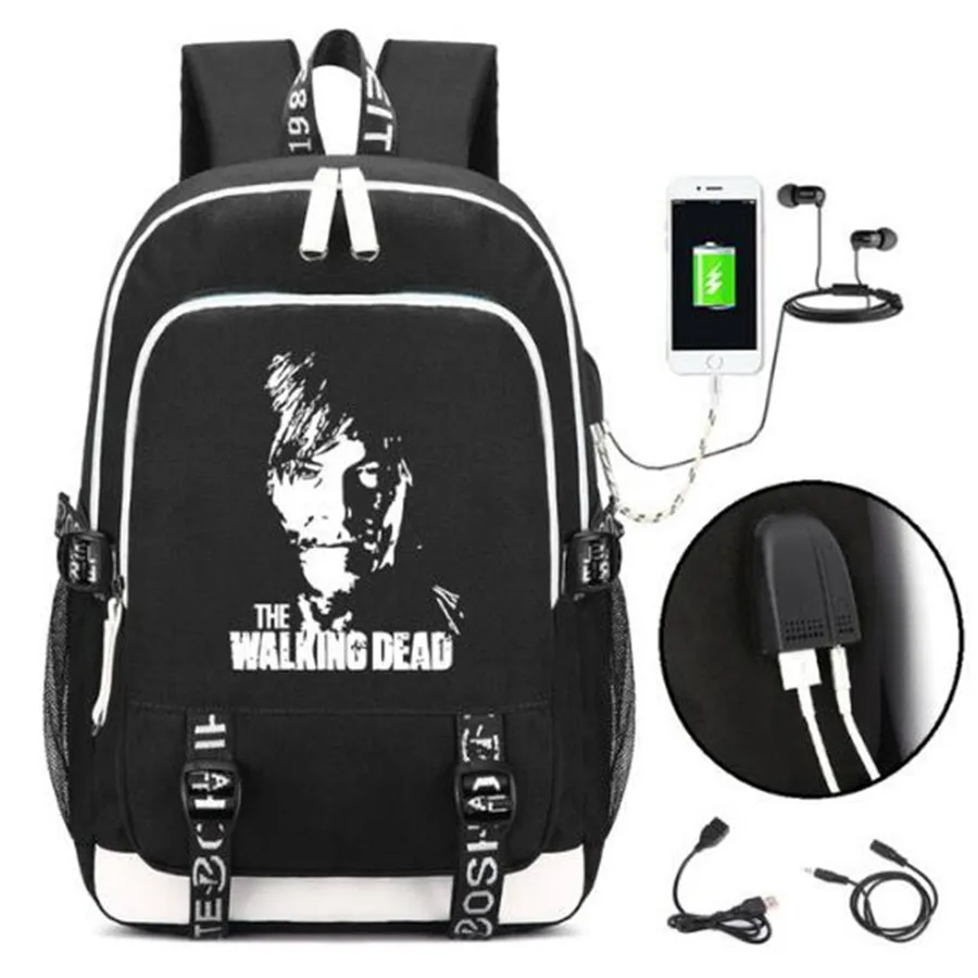 new-the-walking-dead-rucksack-backpack-bag-w-usb-fashion-port-lock-zipper-teenager-student-school-shoulder-laptop-bag-gifts