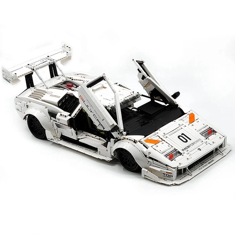 New 1:8 MOC Technical Retro Sports Car Guly 10649 Building Blocks Assembling Racing Bricks DIY Toys Boys Christmas Gift Set