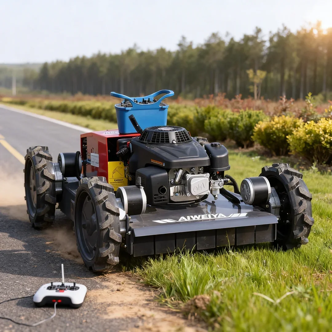 

Customized High Quality 500mm Cutting Width 4WD Robot Lawn Mower Home Commercial Lawn Farm Orchard Use