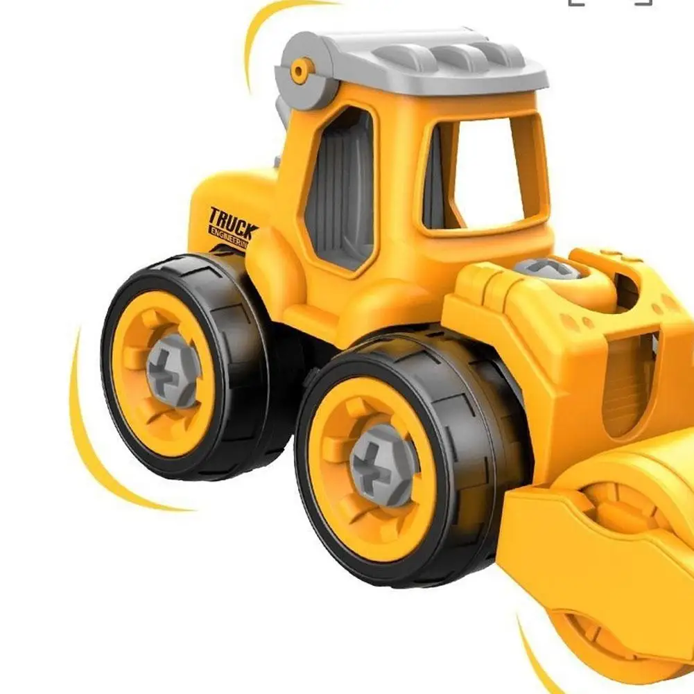 DIY انفصال البناء مركبة لعبة المسمار الجمعية لغز اللعب الطريق الأسطوانة جرافة هدايا عيد ميلاد الأطفال #5