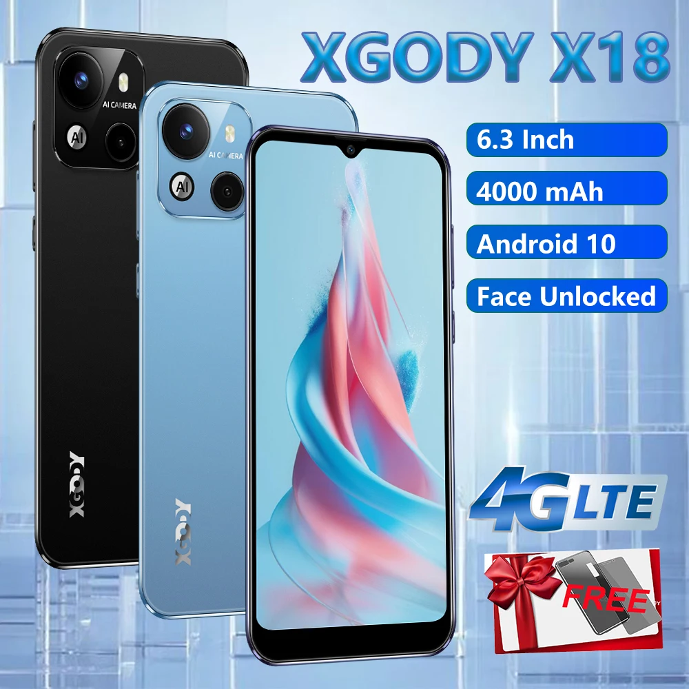 XGODY X18 Smartphone 4G Cell Phone 6.3