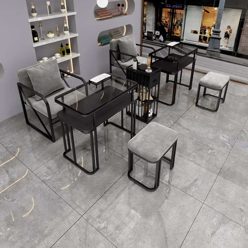 

Стол Nail Tech, складной стол для маникюра, всасывания, мебель для салона, столы, профессиональный складной вращающийся процессicure, бар для ногтей, полные лампы