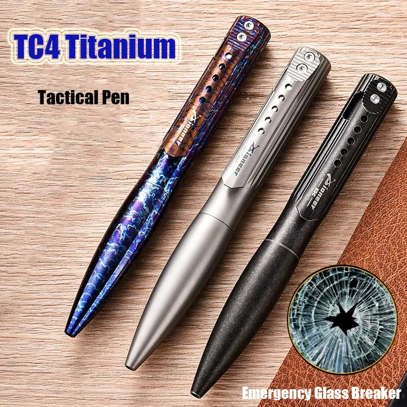 

Titanium Tactical Pen EDC Multifunctional Tools Emergency Glass Breaker Outdoor Survival Writing Pen Valentines Gift