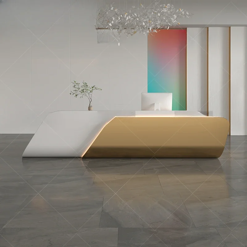 

Church Pulpit Reception Desk Hospital Closet Executive Reception Desk Lectern Counter Mesa De Escritorio Office Furniture WJ15XP