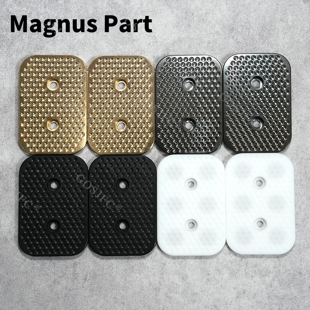 Magnus Unlimited Pushing Slider Accessory Part White Brass Plates Stress Relief Toy