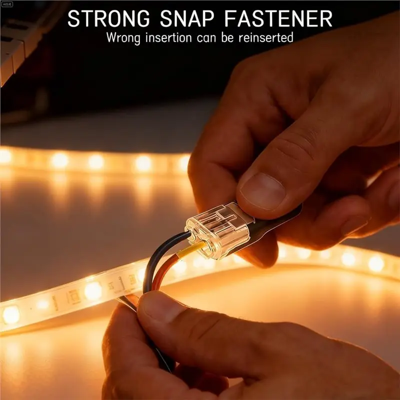 Best-Multi-Purpose Quick-Clip Fasteners 150 Pcs Double Wire Plug In Connectors With Locking Buckles Snap-On Blocks