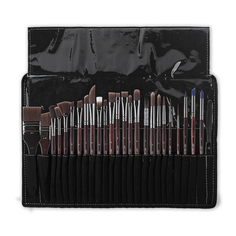 Artsecret-conjunto de pincéis de acrílico e óleo de alta qualidade com 2255/26 peças, kit de pincéis de arte em aquarela de estilo livre multifuncional com suprimentos para profissionais de pintura