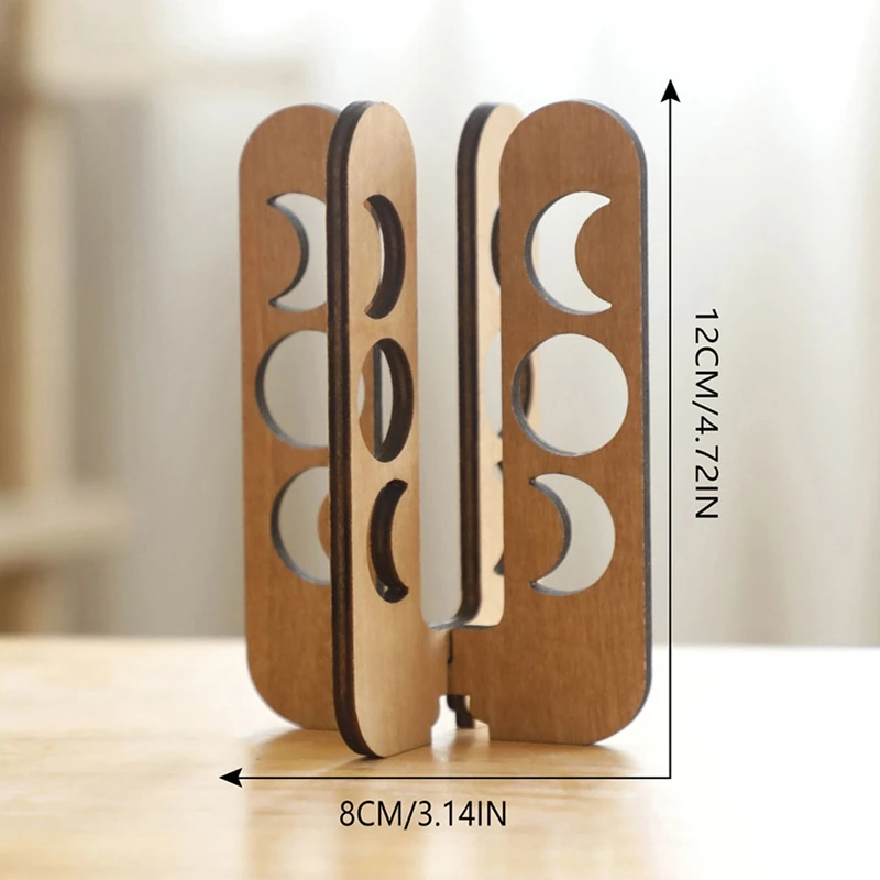 VOFUN-نبات أنبوب استنساخ مجوف خشب متين رف نبات خشبي طاولة مكتب ديكور المنزل