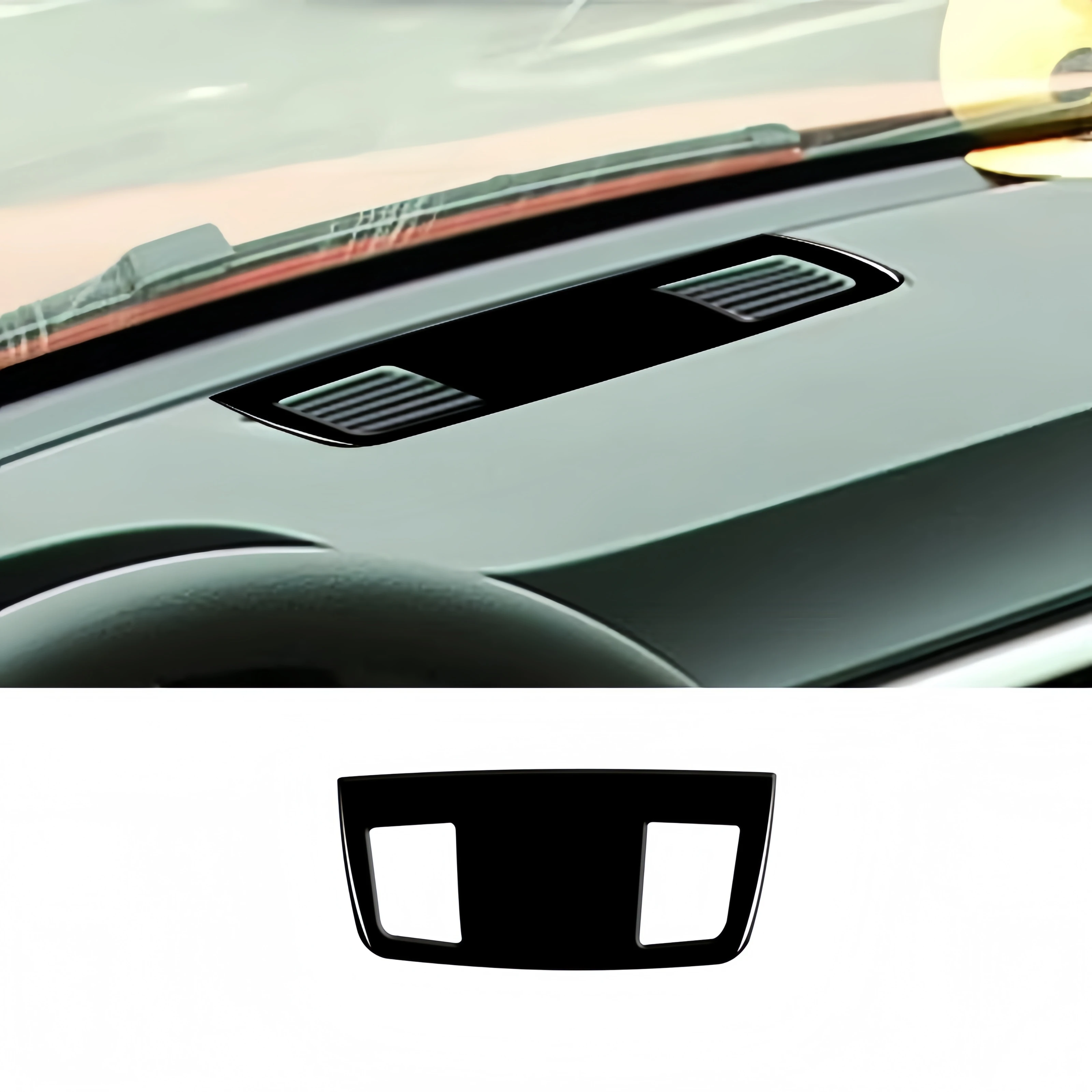 

For BMW E90 3 Series 2005-2012 Car Interior Accessories Piano Black Auto Central Dashboard Air Outlet Panel Trim Cover Sticker