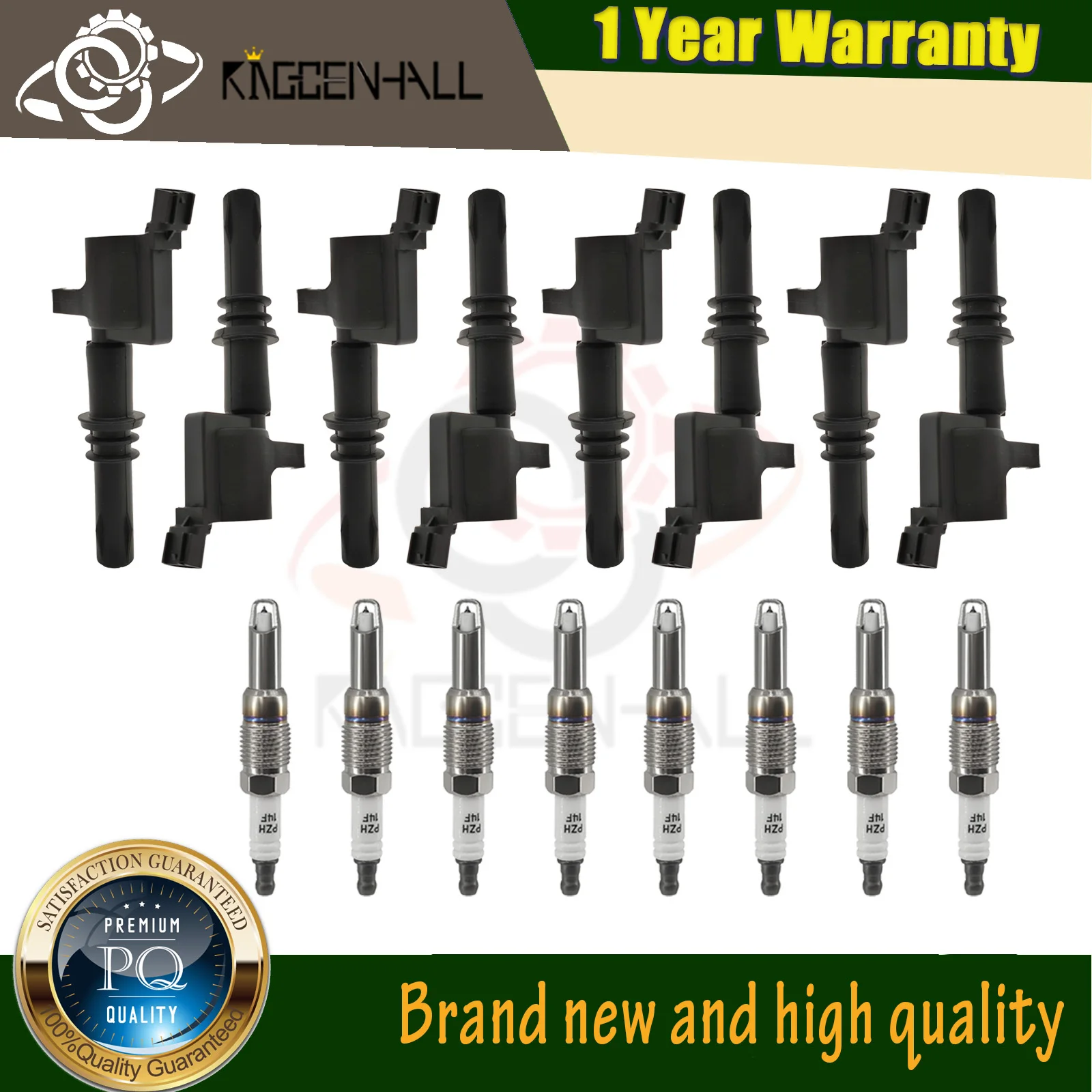 

8pcs Ignition Coil and Iridium Spark Plug Kit For Ford Explorer DG511 2006-2008 Truck V8 5.4L