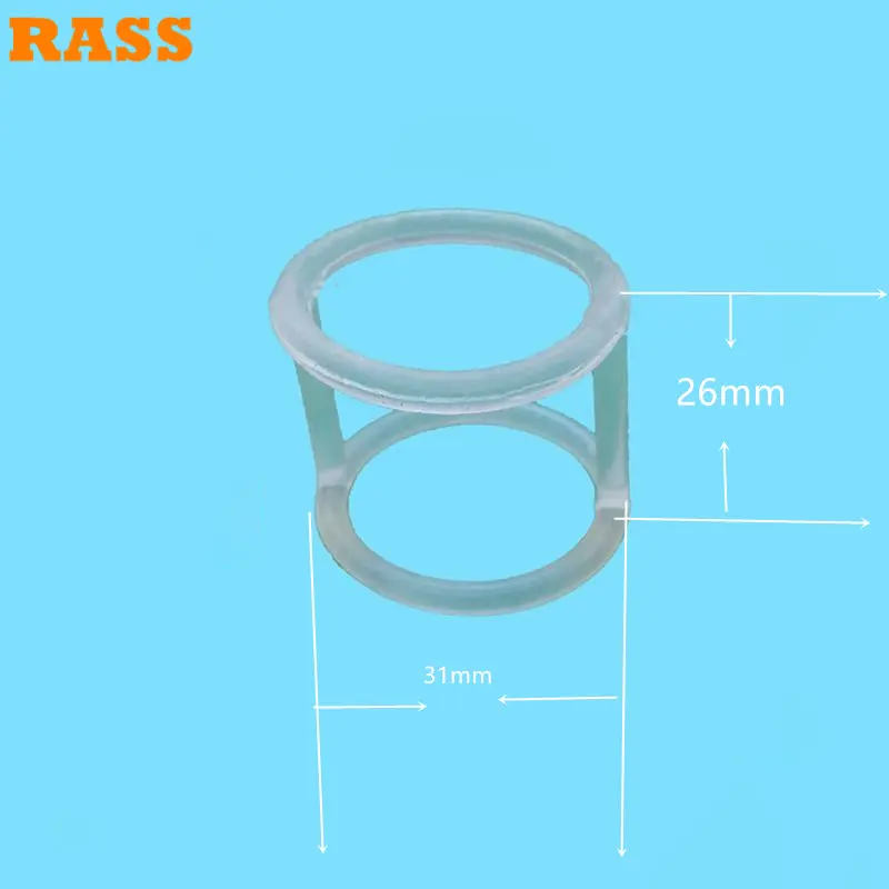 10pcs O Shaped and 2pcs H Shaped Gaskets Guangli Ice Cream Maker Parts Outer Diameter 31mm Silicone Sealing Rings 12pcs Total