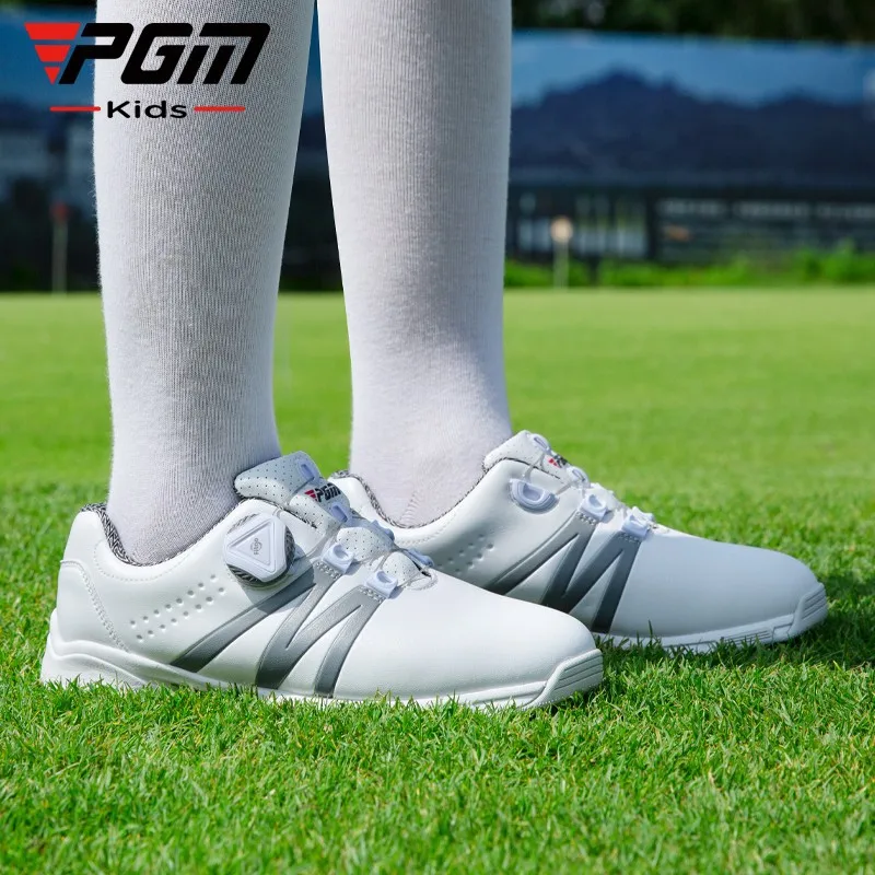 PGM Boys Girls Golf Shoes Light Weight Soft and Breathable Waterproof Anti-slip Universal Outdoor Sports Shoes XZ127