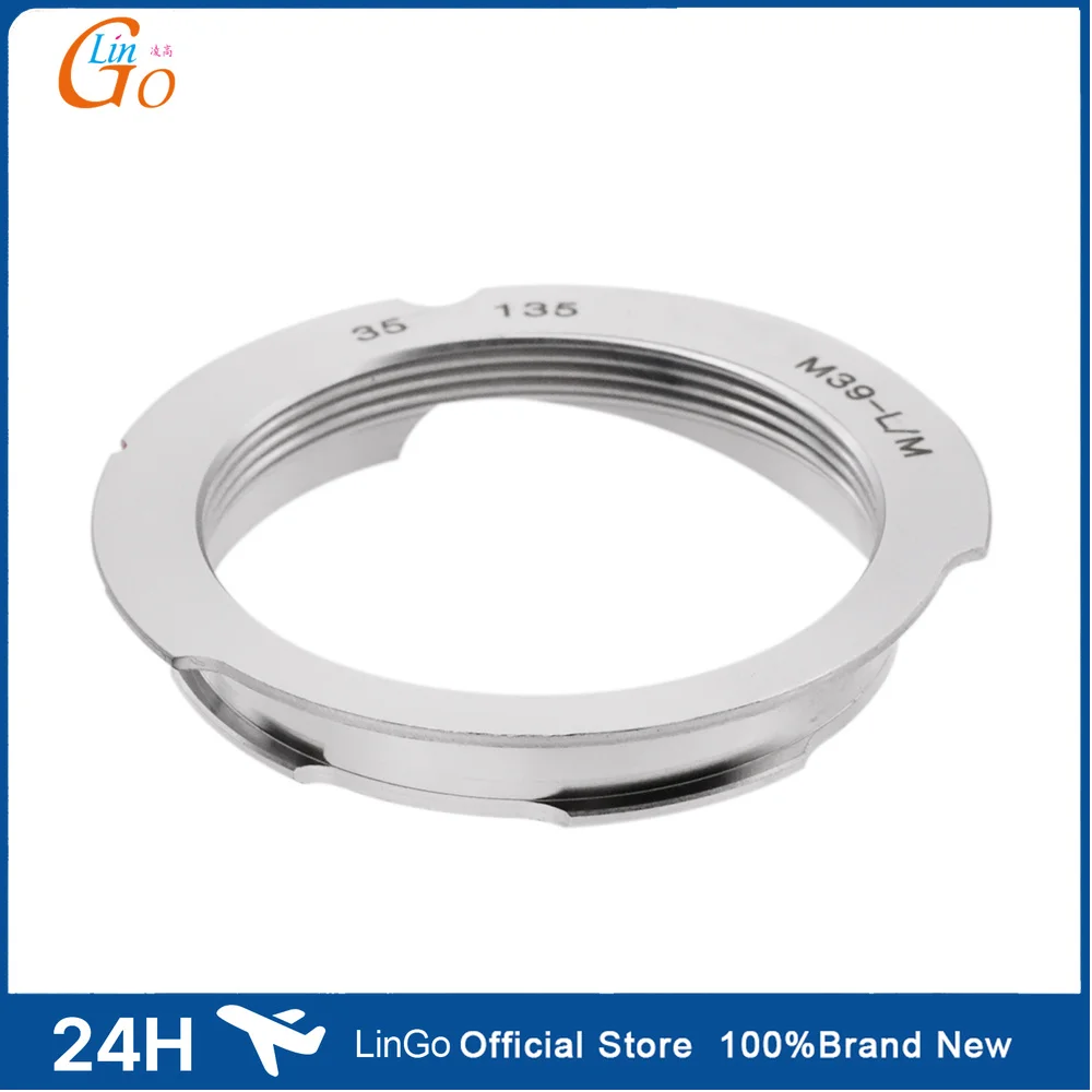 LinGo Metal L39-LM Lens Adapter Ring for Leica L39 M39 Mount Lens for Leica M Camera,Lenses Accessories