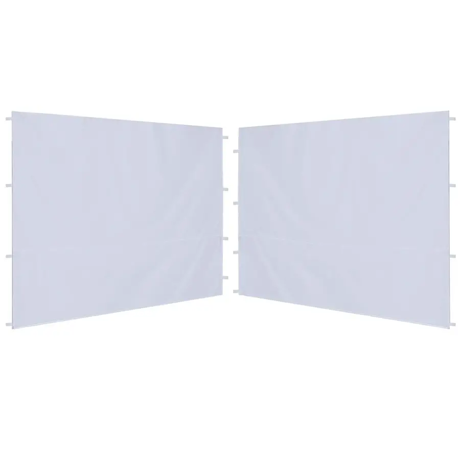 

2 упаковки боковых стенок для навесов 10x10 футов, белые