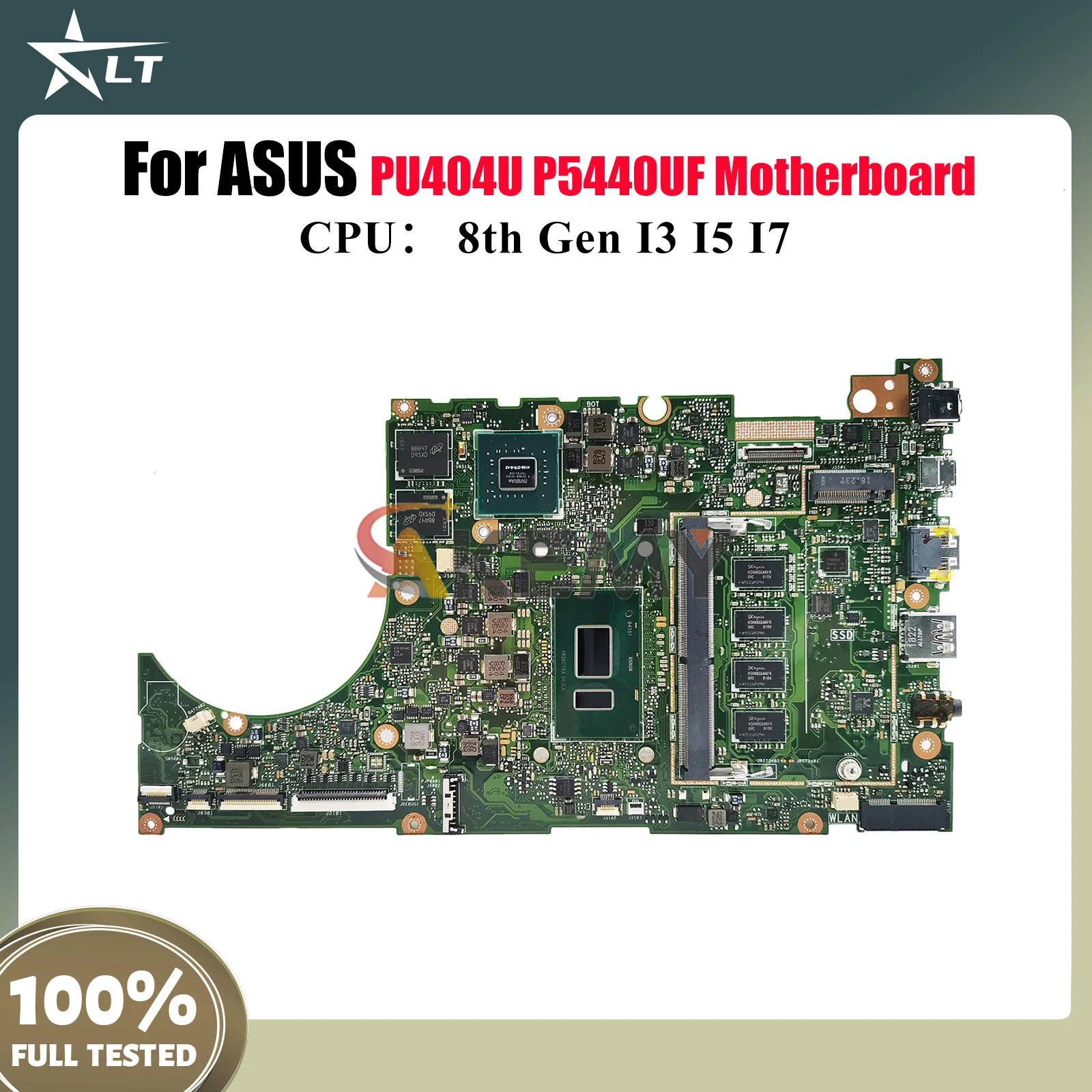 

P5440UF Laptop Motherboard For ASUS ProArt PU404U P5440UF P5440U Notebook Mainboard With I3 I5 I7 CPU 100% tests OK fast ship
