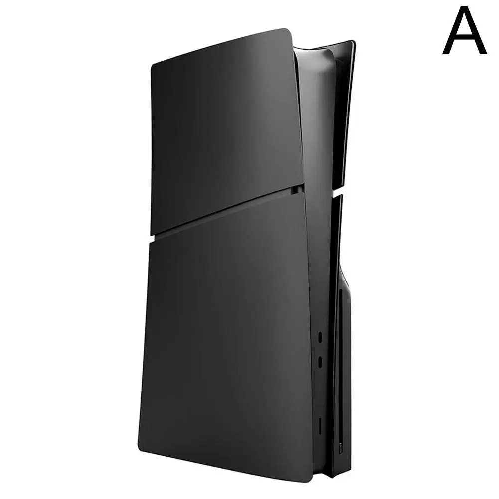 Vervangende plaat voor PlayStation 5 Slim digitale/optische schijfversie Beschermende harde hoes voor PS5 SLANKE frontplaatbehuizing Zwart