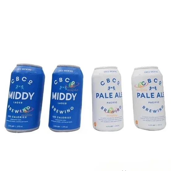 Shop Exhibition Pvc Beer Model Inflatable Beverage Bottle Advertising Cans