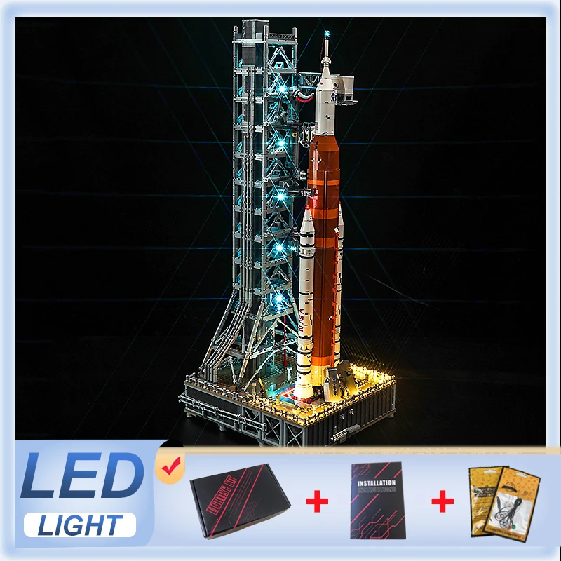 DIY LED Light Kit For LEGO 10341 Space Launch System  (Only LED Light,Without Blocks Model)