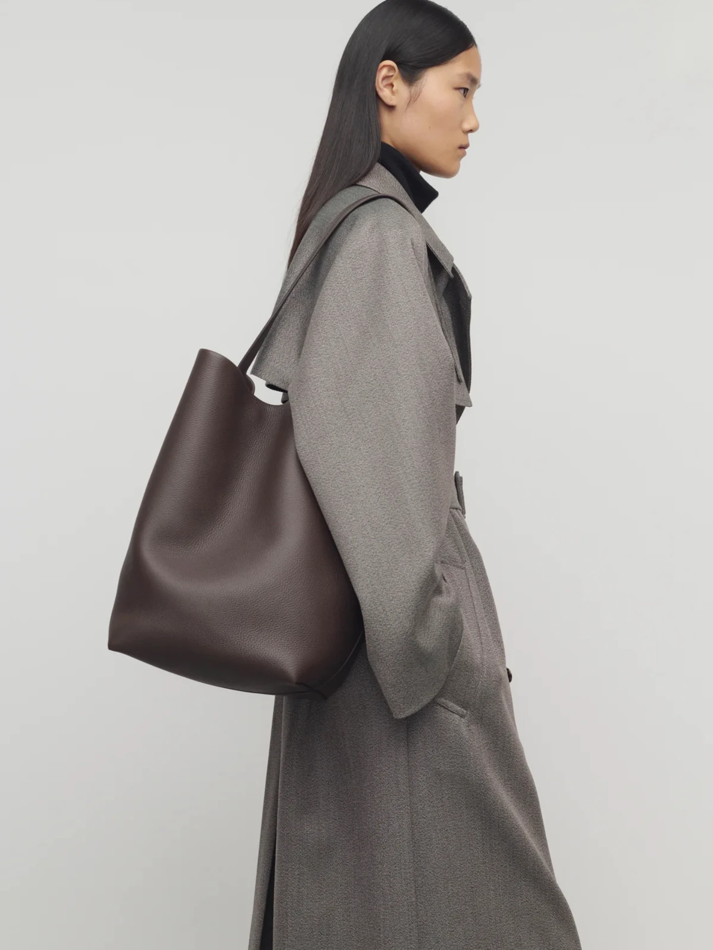 

TR новая кожаная сумка-ведро, сумка из воловьей кожи, сумка на одно плечо среднего размера, большая сумка-тоут Capaci