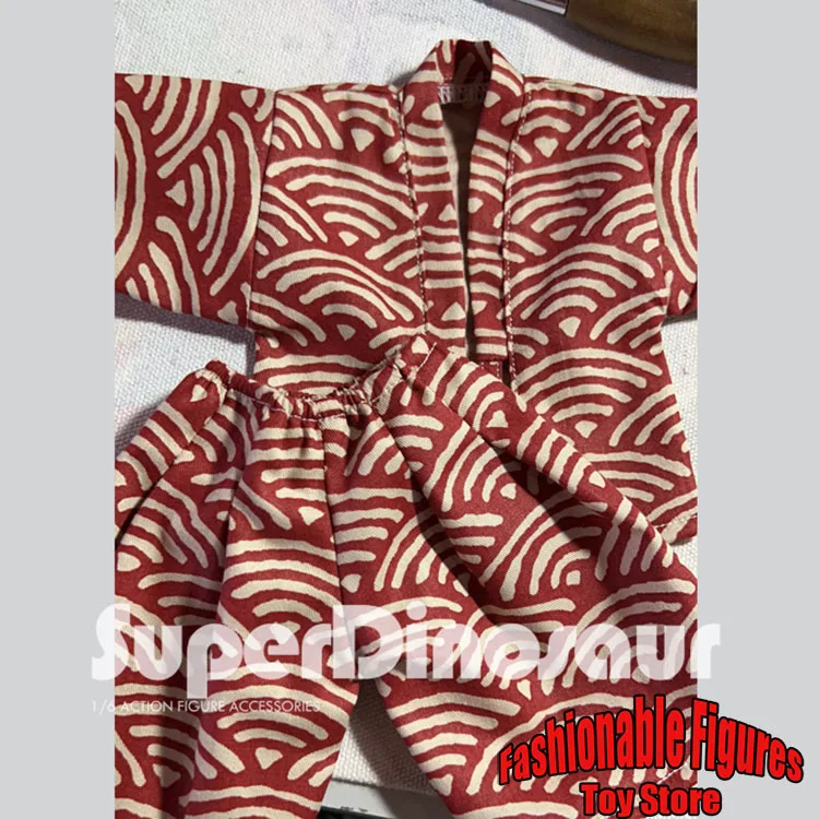 1/6 الرجال كيمونو اليابانية التقليدية طباعة كيمونو سترة قميص Harajuku الساموراي النينجا تأثيري البدلة لشخصية العمل 12 بوصة
