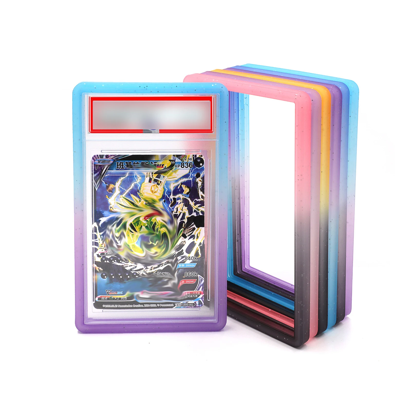 2 pezzi di silicone sfumato TPU paraurti custodia protettiva maniche display per PSA 35PT lastra di carta classificata supporto per giochi sportivi